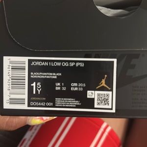 Travis Scott Black Phantom 1’s